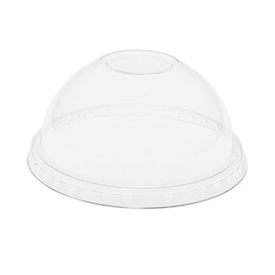 PCTYPDL24CNH EarthChoice Strawless RPET Lid, Dome Lid, Fits 12 oz to 24 oz "B" Cups, Plastic, Clear, 1,020/Carton