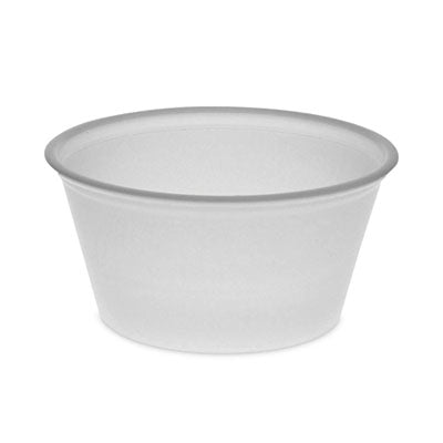 PCTYS200 Plastic Portion Cup, 2 oz, Translucent, 200/Bag, 12 Bags/Carton PACTIV EVERGREEN CORPORATION