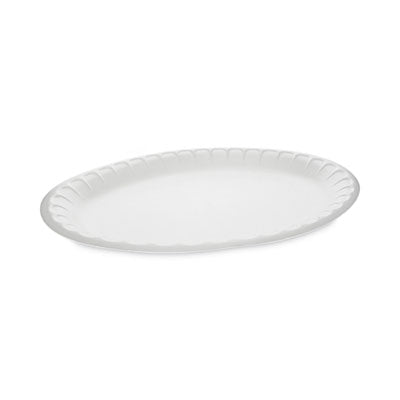 PCTYTH100430000 Placesetter Satin Non-Laminated Foam Dinnerware, Platter, 8.5 x 11.5, White, 500/Carton PACTIV EVERGREEN CORPORATION