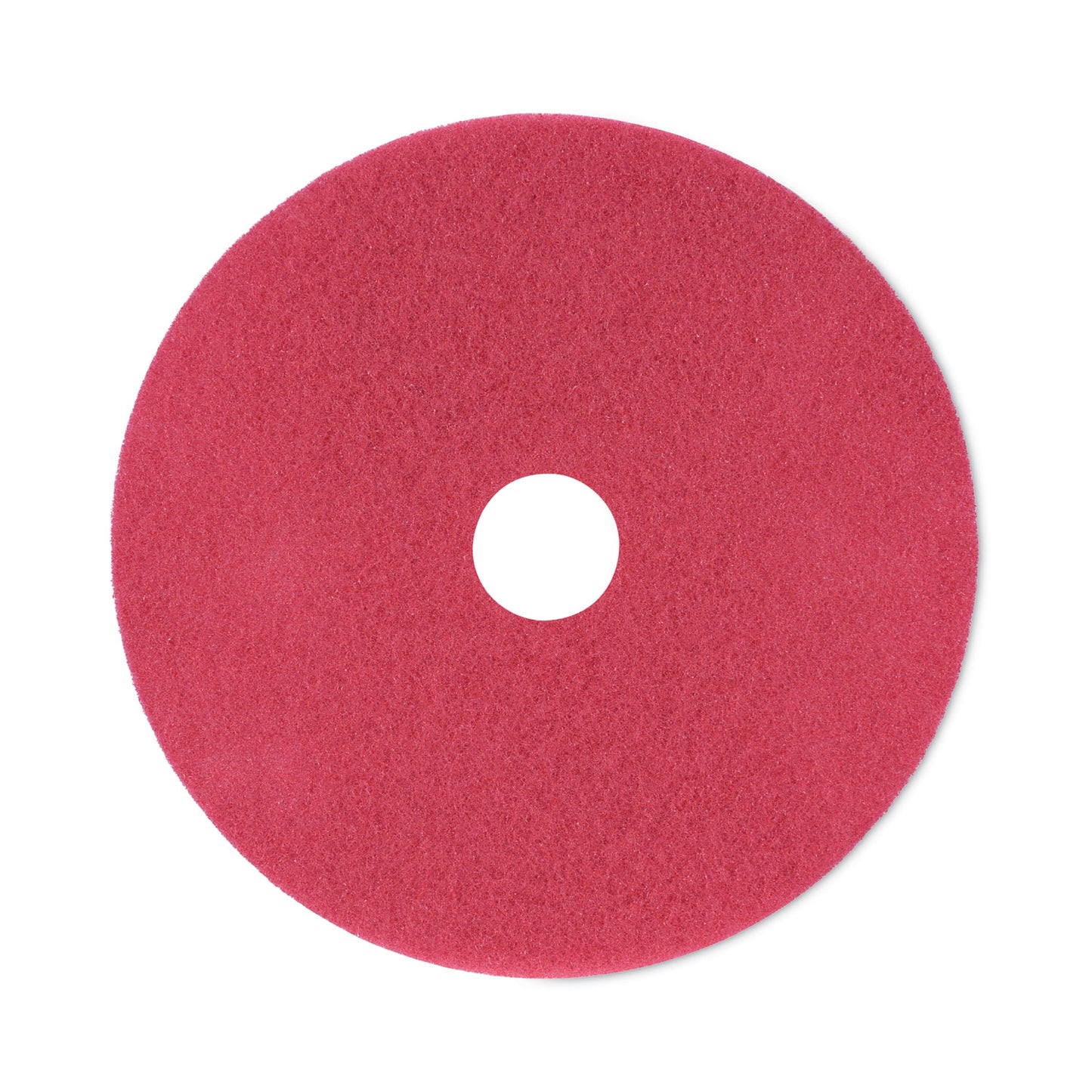 BWK4021RED Buffing Floor Pads, 21" Diameter, Red, 5/carton