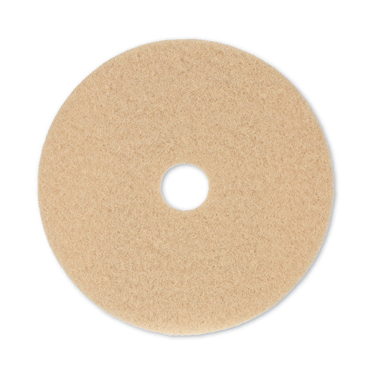 BWK4020ULT Burnishing Floor Pads, 20" Diameter, Tan, 5/carton