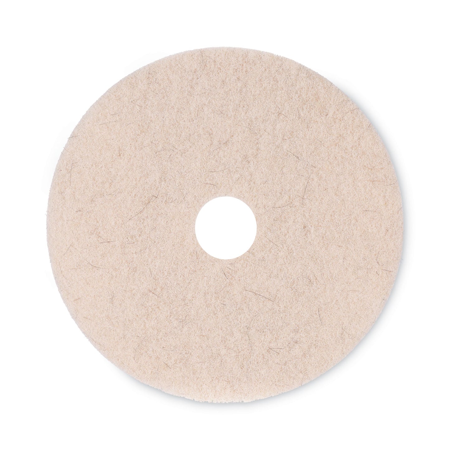 BWK4020NHE Natural Hog Hair Burnishing Floor Pads, 20" Diameter, Tan, 5/carton