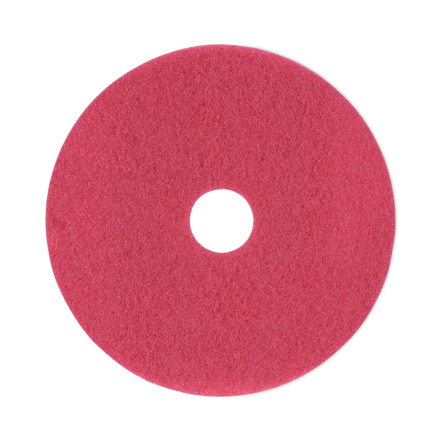 BWK4018RED Buffing Floor Pads, 18" Diameter, Red, 5/carton