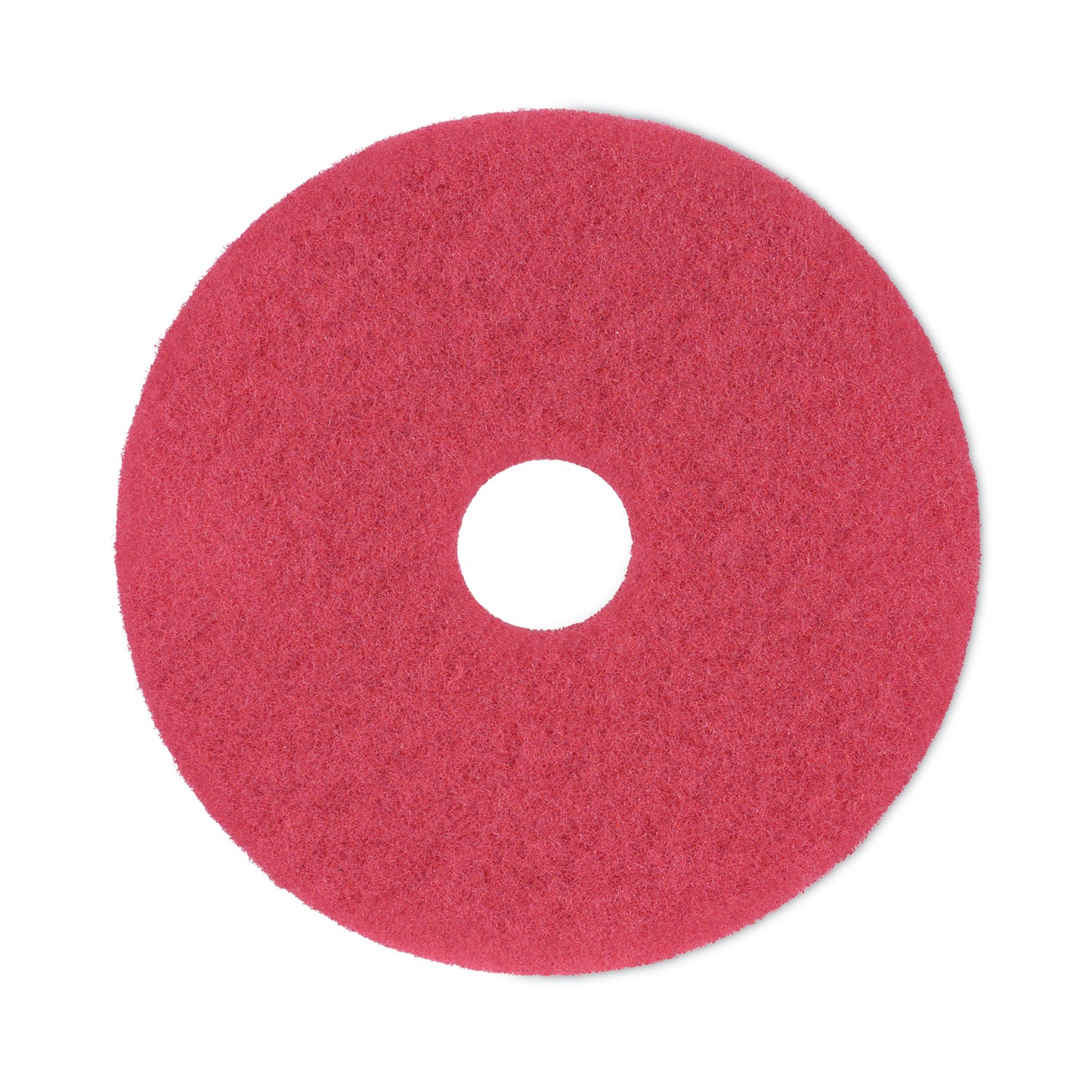 BWK4016RED Buffing Floor Pads, 16" Diameter, Red, 5/carton