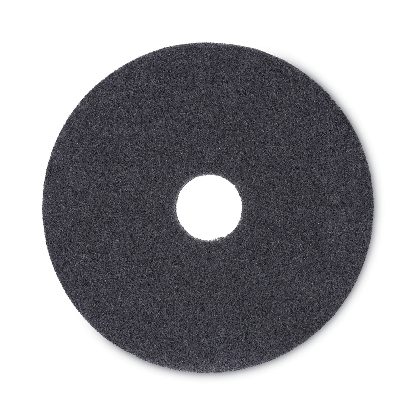 BWK4016BLA Stripping Floor Pads, 16" Diameter, Black, 5/carton