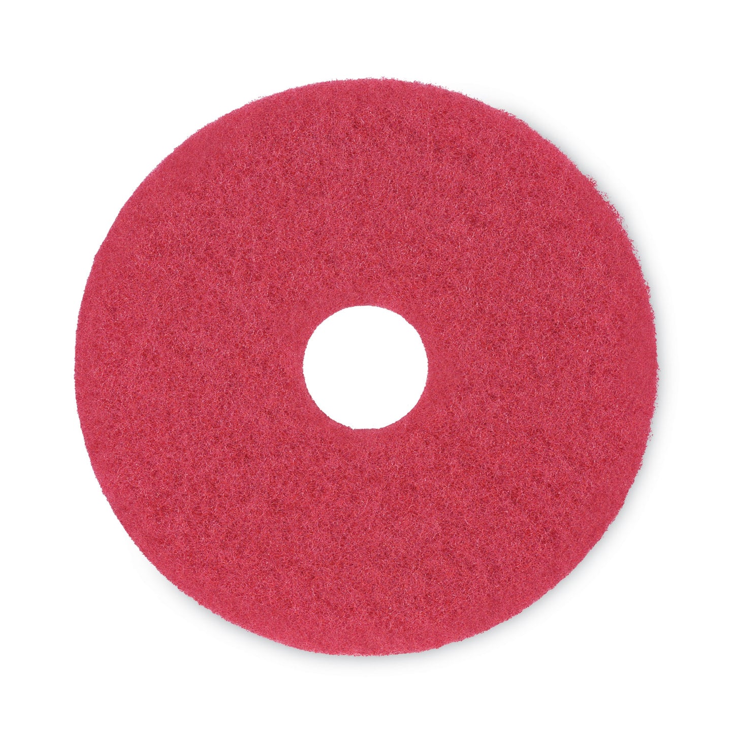 BWK4015RED Buffing Floor Pads, 15" Diameter, Red, 5/carton