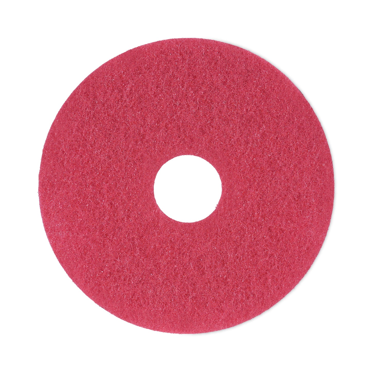 BWK4013RED Buffing Floor Pads, 13" Diameter, Red, 5/carton