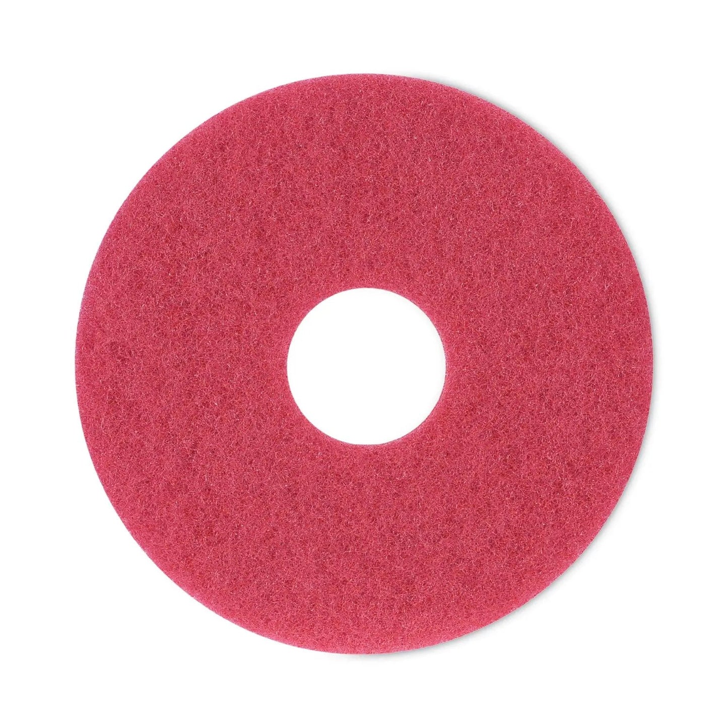 BWK4012RED Buffing Floor Pads, 12" Diameter, Red, 5/carton Boardwalk
