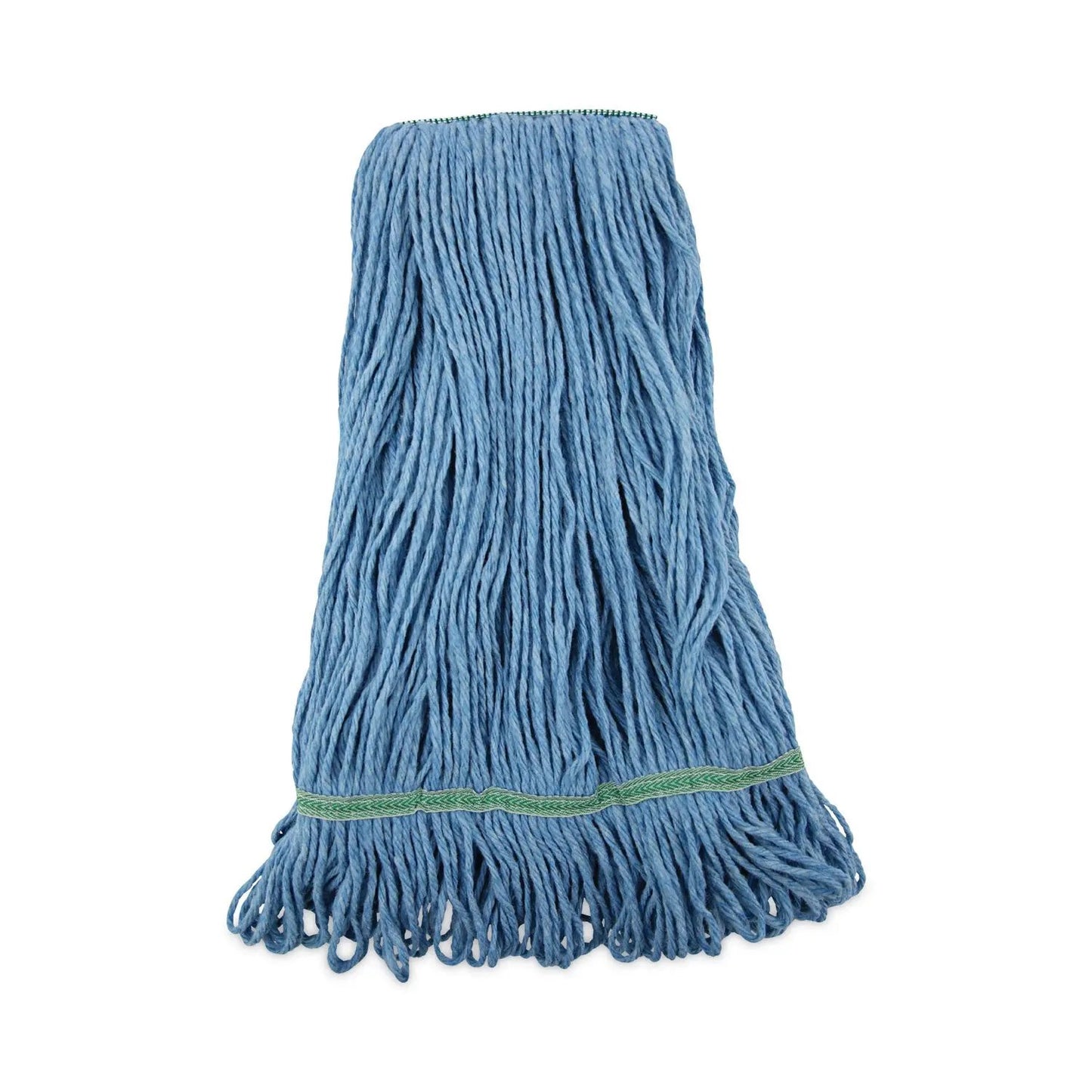BWK502BLNBCT Super Loop Wet Mop Head, Cotton/synthetic Fiber, 1" Headband, Medium Size, Blue, 12/carton Boardwalk