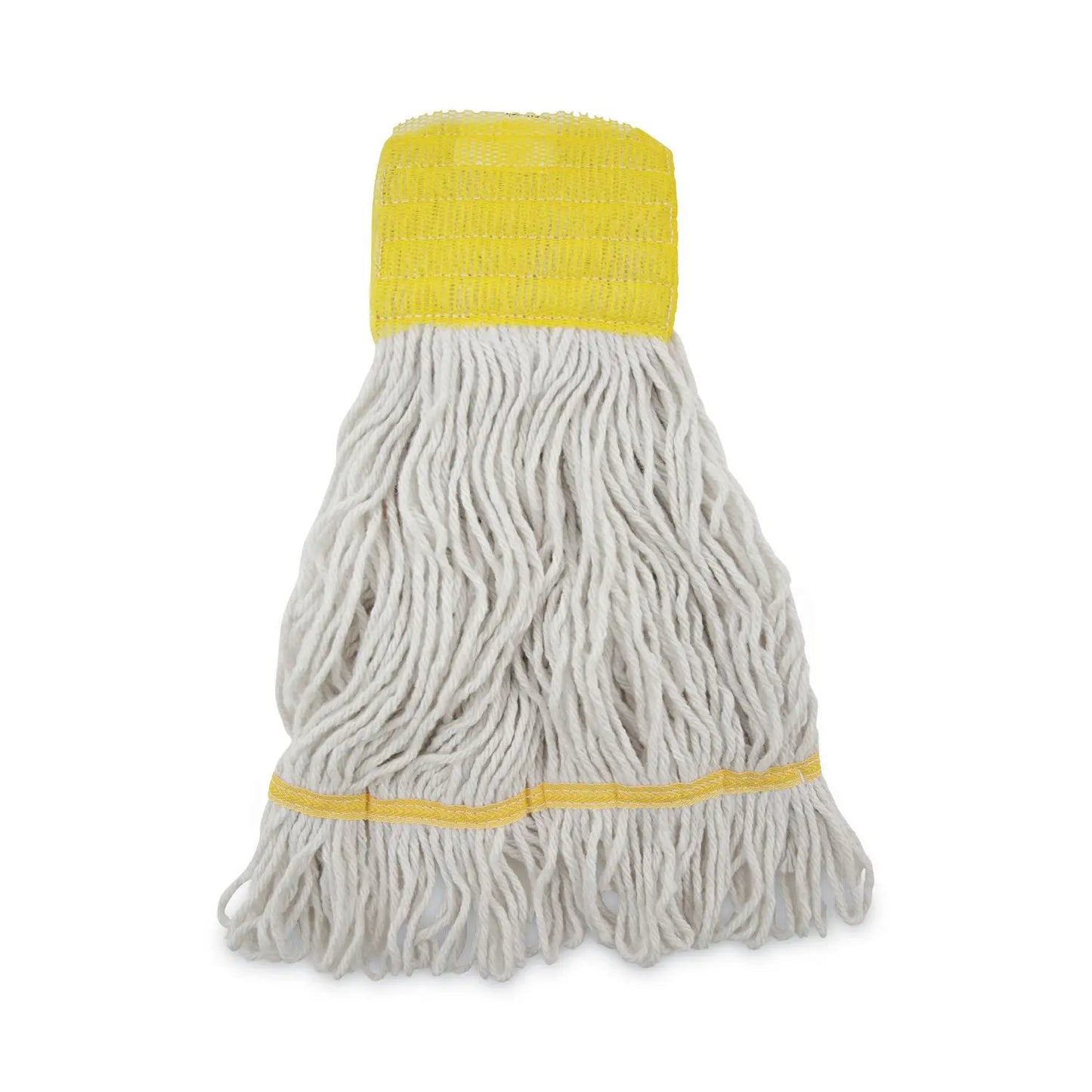 BWK501WH Super Loop Wet Mop Head, Cotton/synthetic Fiber, 5" Headband, Small Size, White, 12/carton Boardwalk