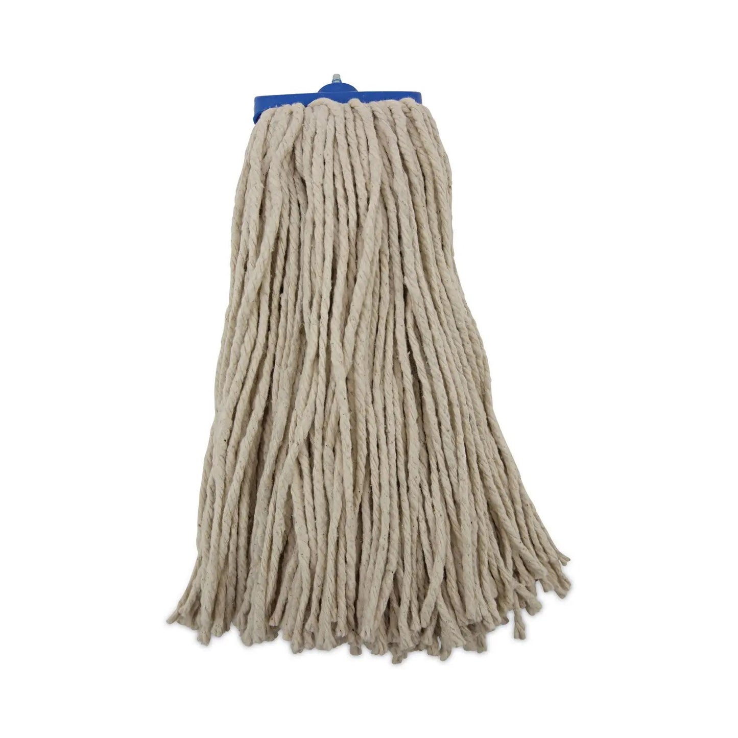 BWK716CEA Cut-End Lie-Flat Wet Mop Head, Cotton, 16 oz, White Boardwalk