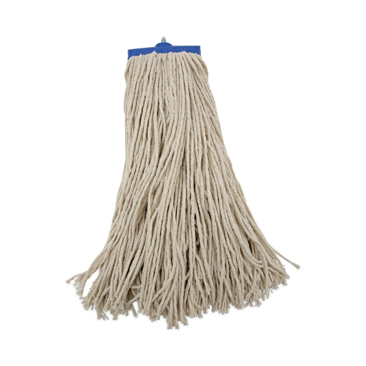 BWK720C Mop Head, Economical Lie-Flat Head, Cotton Fiber, 20 oz, White, 12/Carton Boardwalk