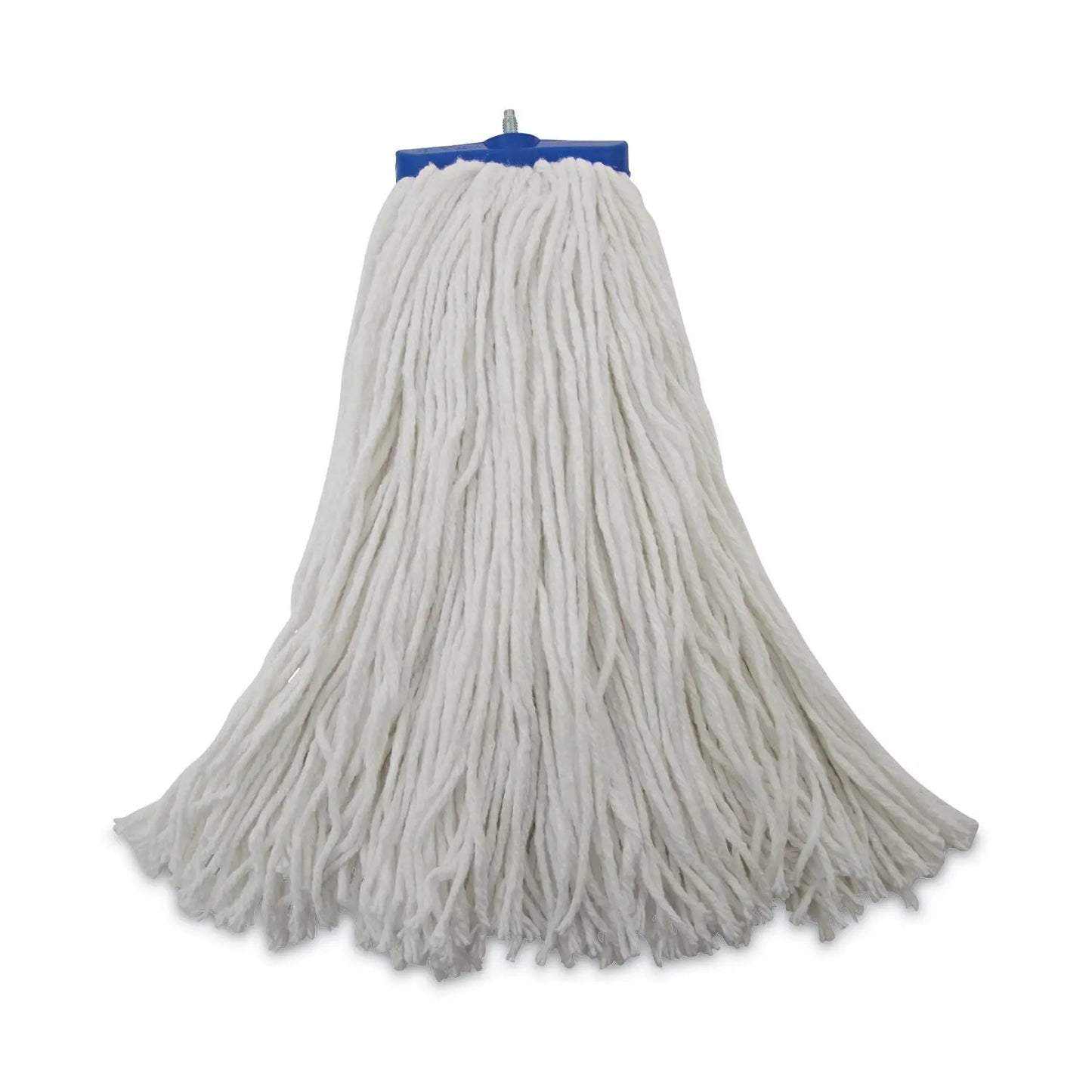 BWK720R Mop Head, Economical Lie-Flat Head, Rayon Fiber, 20 oz, White, 12/Carton Boardwalk