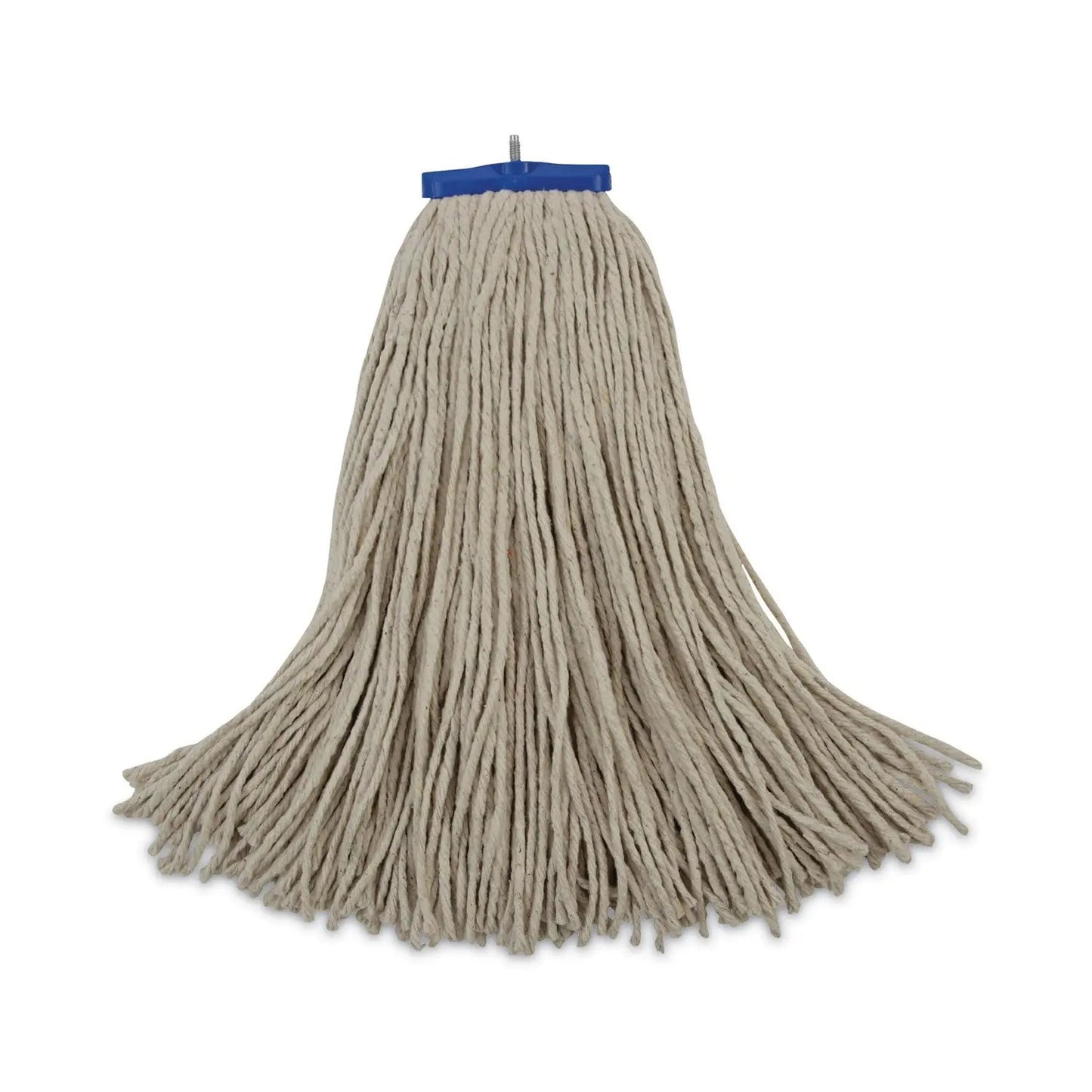BWK724CEA Cut-End Lie-Flat Wet Mop Head, Cotton, 24 oz, White Boardwalk