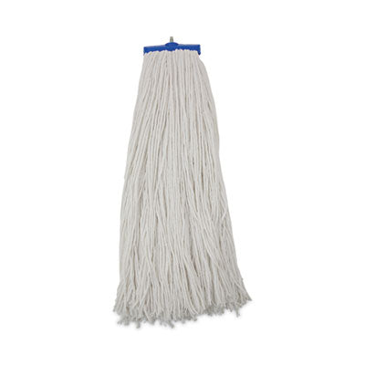 BWK732R Mop Head, Economical Lie-Flat Head, Rayon Fiber, 32 oz, White, 12/Carton BOARDWALK