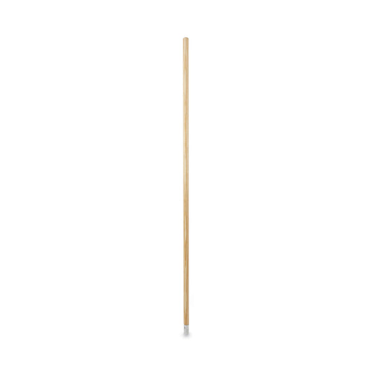 BWK833 Lie-Flat Screw-In Mop Handle, Lacquered Wood, 1.13" dia x 54", Natural