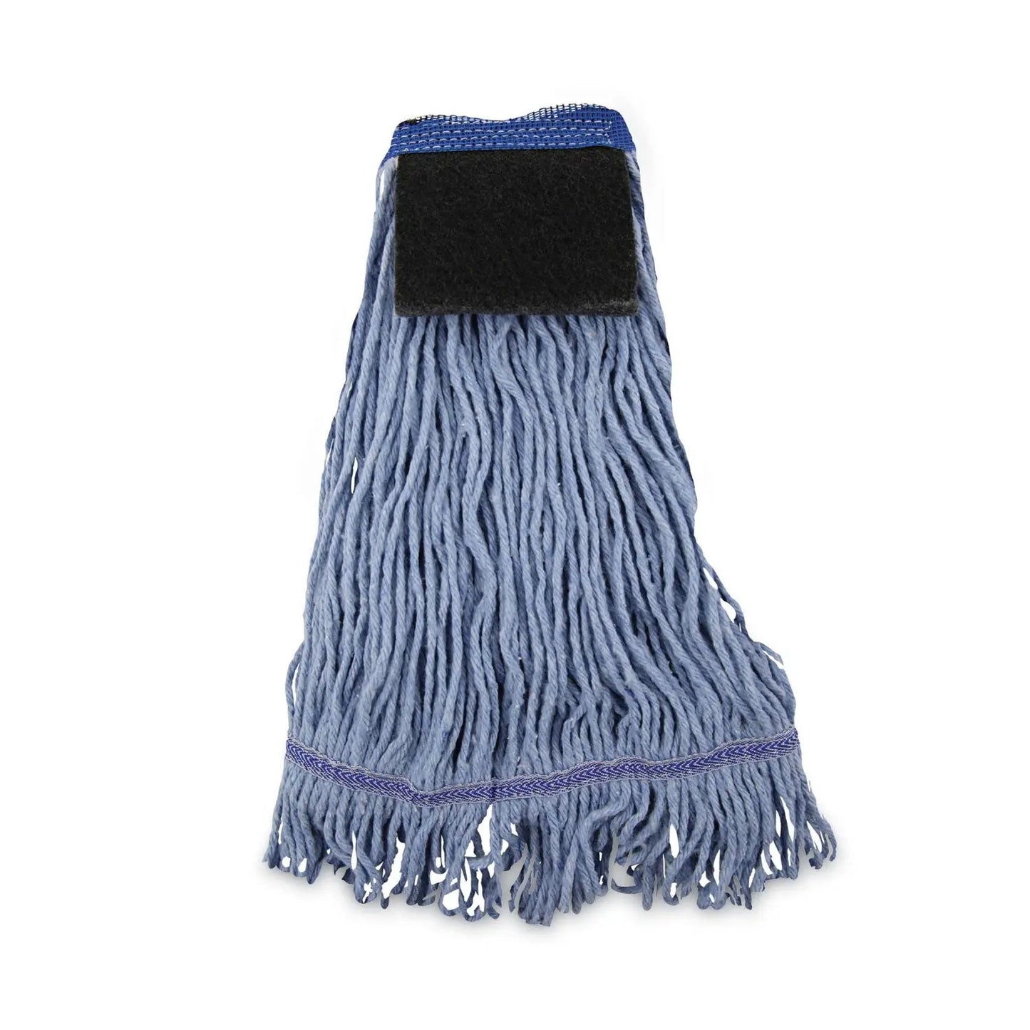 BWK902BL Mop Head, Loop-End, Cotton With Scrub Pad, Medium, 12/carton Boardwalk