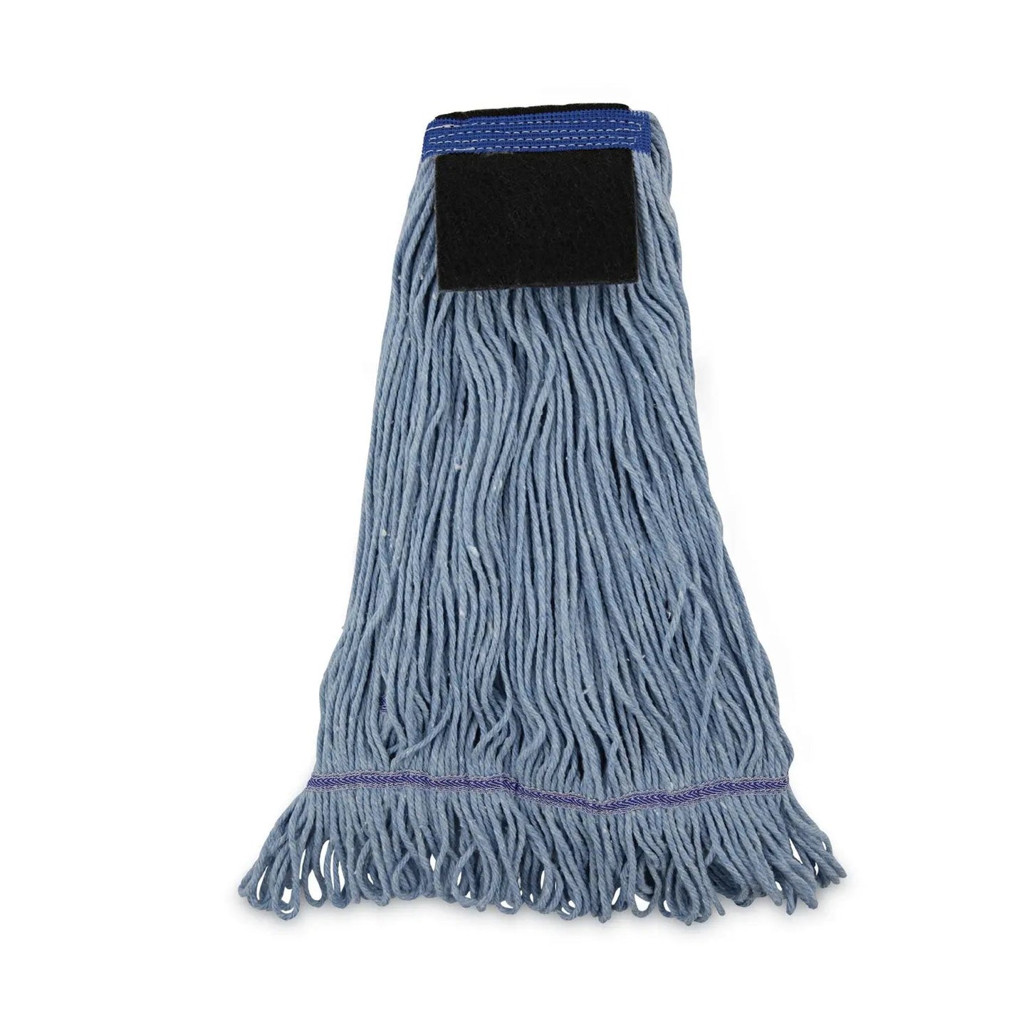 BWK903BL Mop Head, Loop-End, Cotton With Scrub Pad, Large, 12/carton Boardwalk