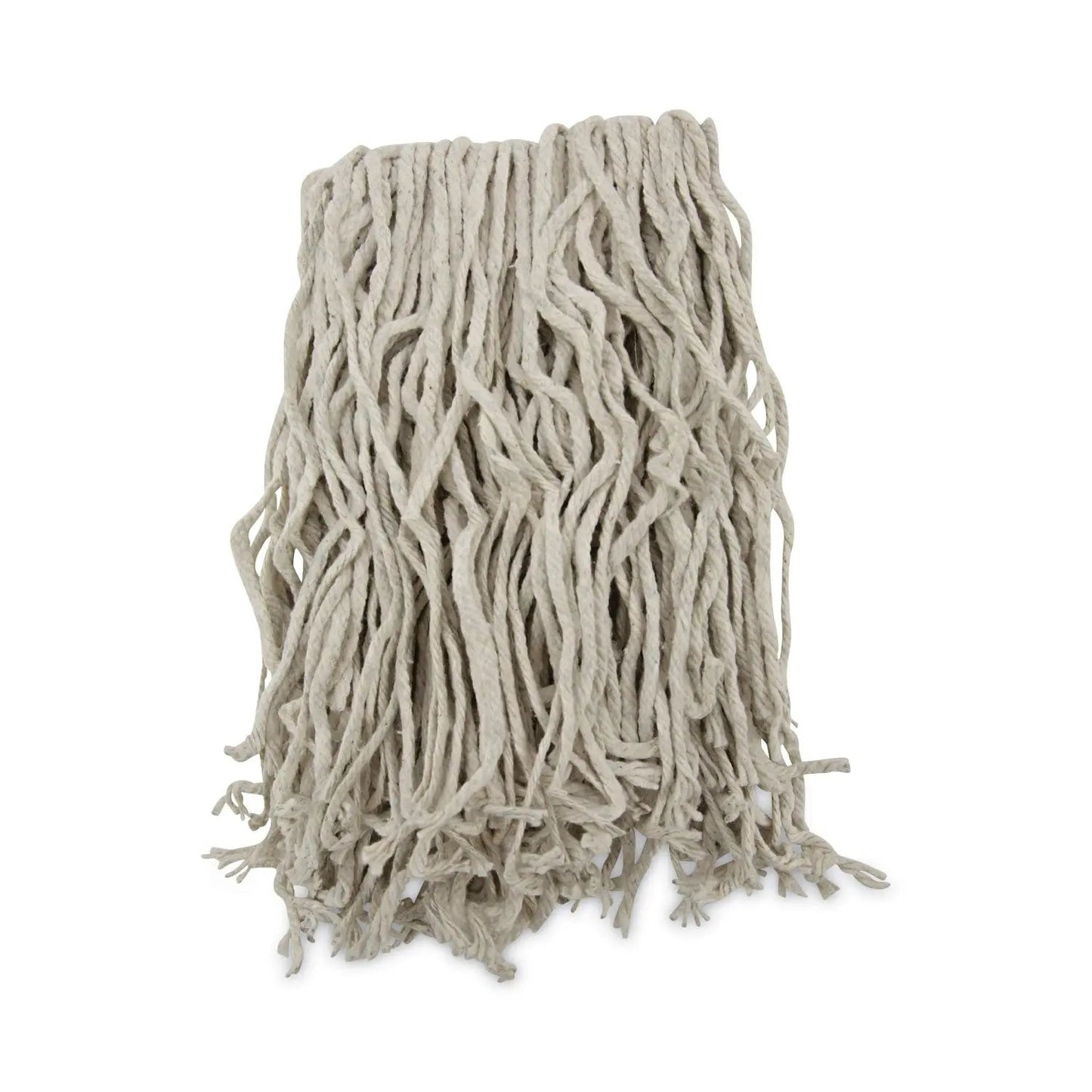 BWKCM02016S Mop Head, Cotton, Cut-End, White, 4-Ply, #16 Band, 12/carton Boardwalk