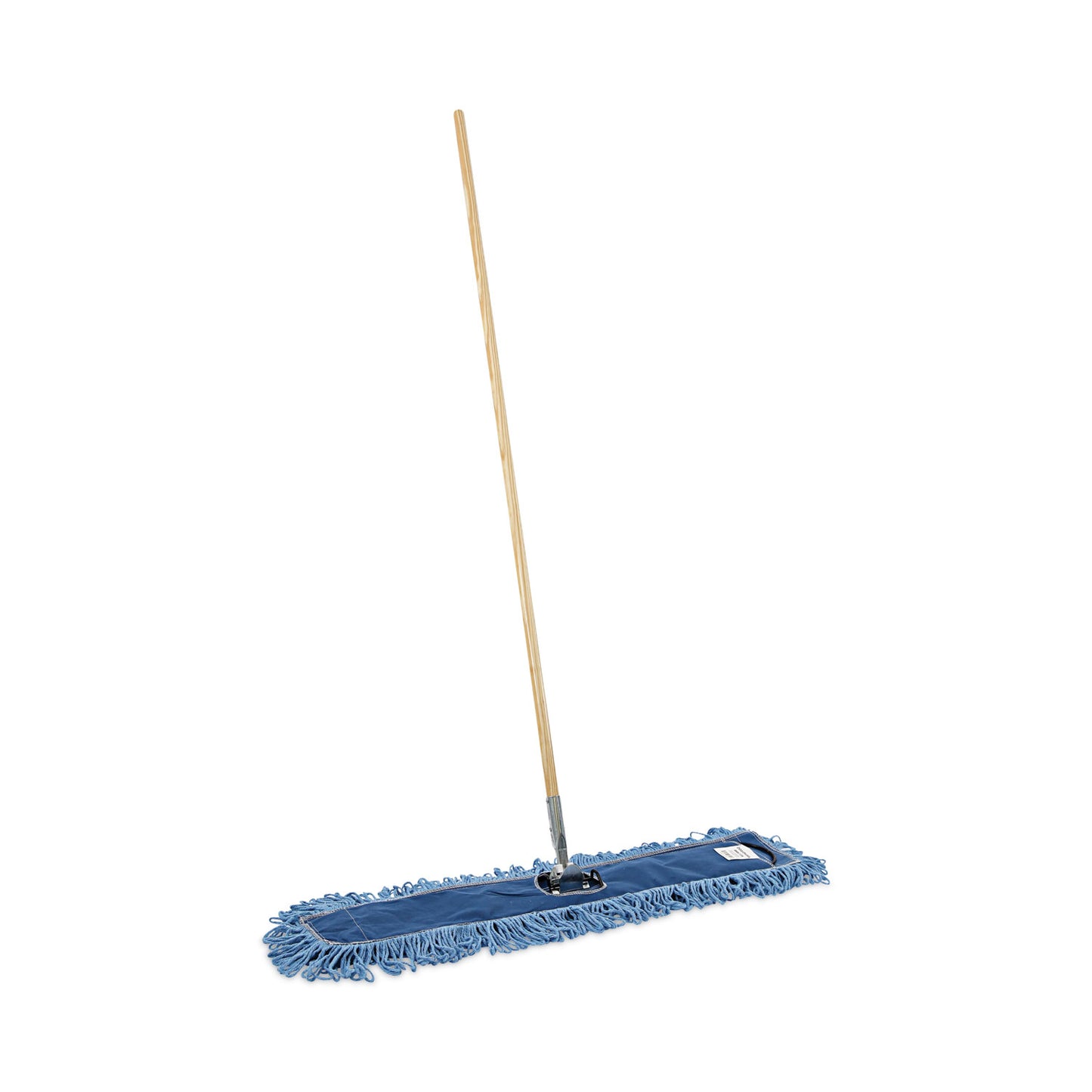 BWKHL365BSPC Dry Mopping Kit, 36 X 5 Blue Blended Synthetic Head, 60" Natural Wood/metal Handle