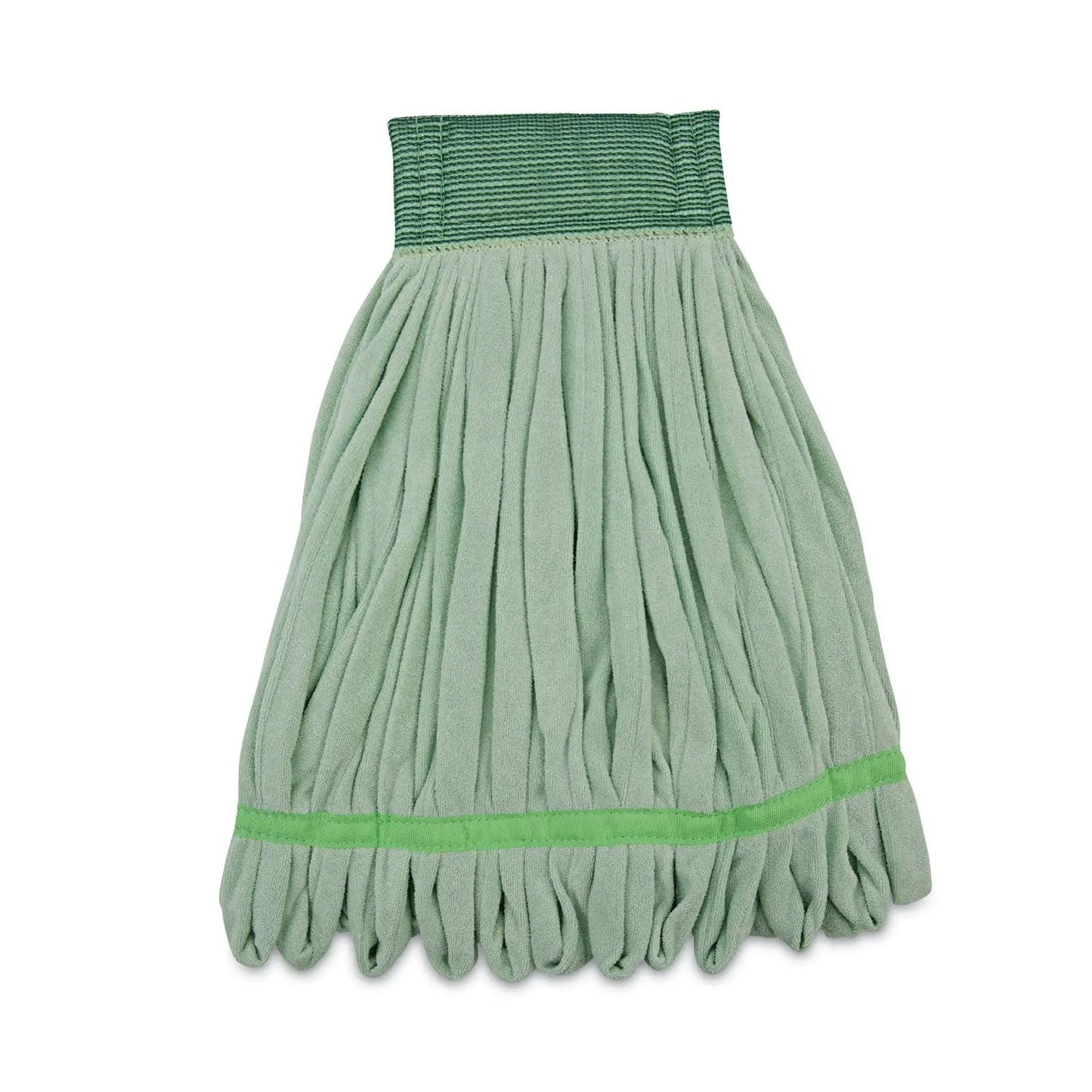 BWKMWTMGCT Microfiber Looped-End Wet Mop Heads, Medium, Green, 12/carton Boardwalk