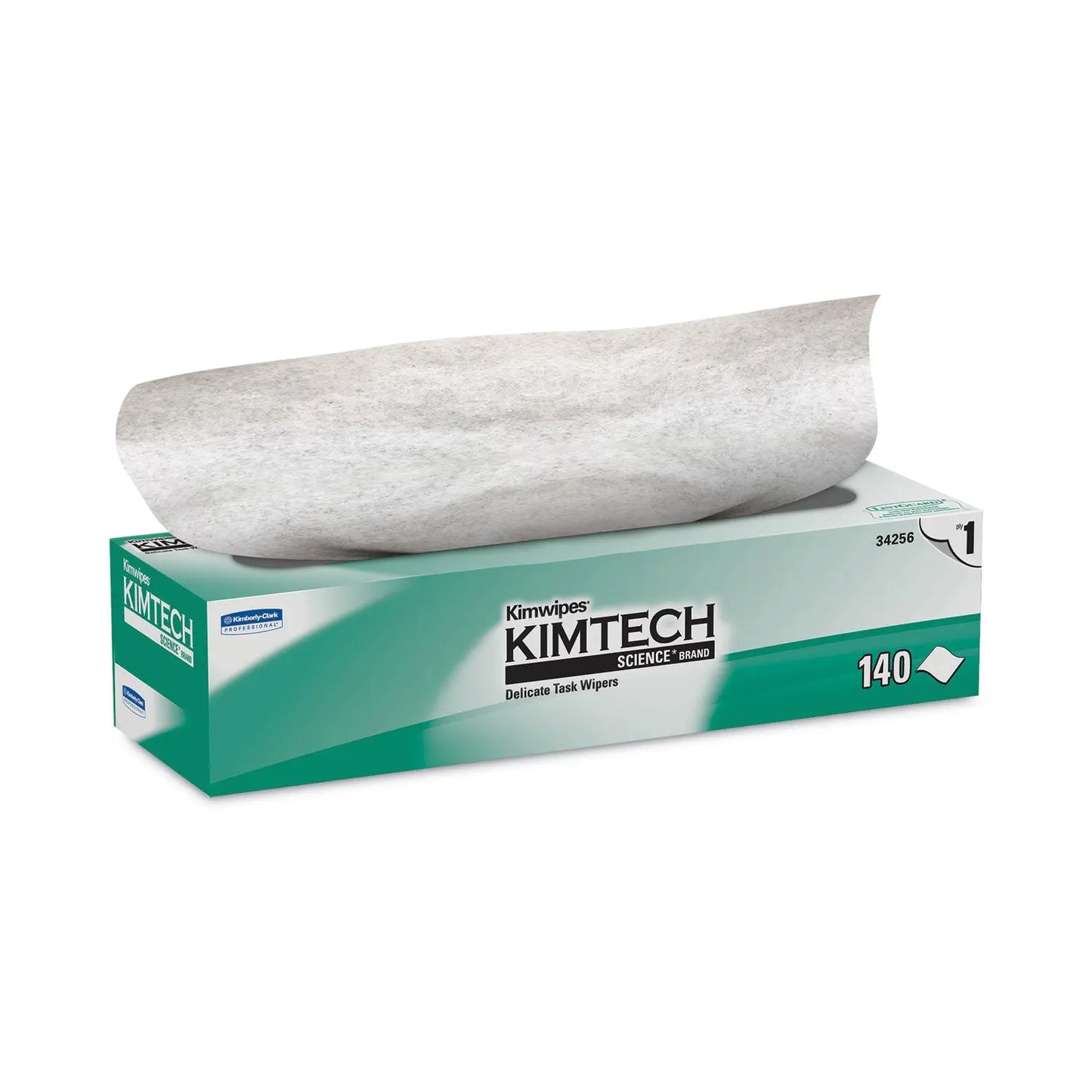 KCC34256BX Kimwipes Delicate Task Wipers, 1-Ply, 14.7 x 16.6, Unscented, White, 144/Box Kimtech