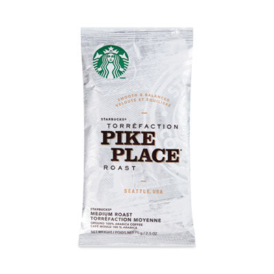 SBK11018197CT Coffee, Pike Place, 2.5 oz Packet, 72/Carton STARBUCKS COFFEE COMPANY
