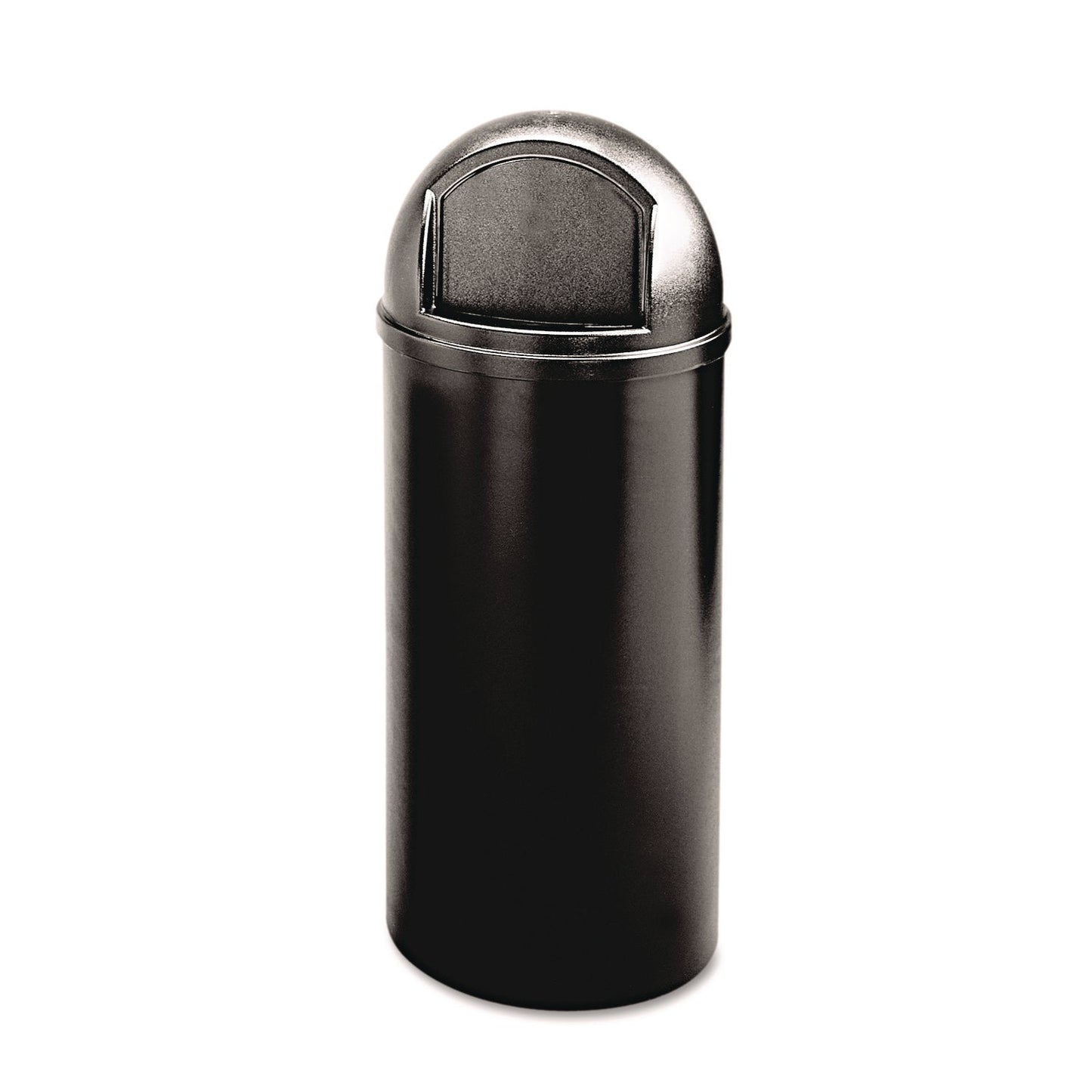 RCP817088BK Marshal Classic Container, 25 gal, Plastic, Black RUBBERMAID COMMERCIAL PROD.