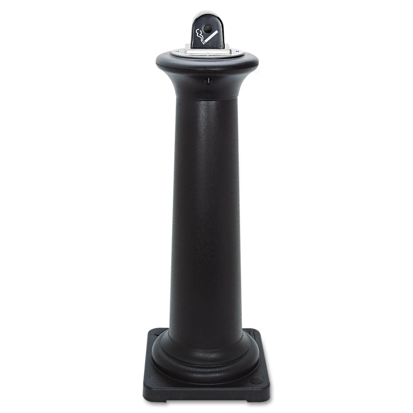 RCP9W300BLA GroundsKeeper Tuscan Receptacle, 22.05 gal, 13 dia x 38.38h, Black RUBBERMAID COMMERCIAL PROD.