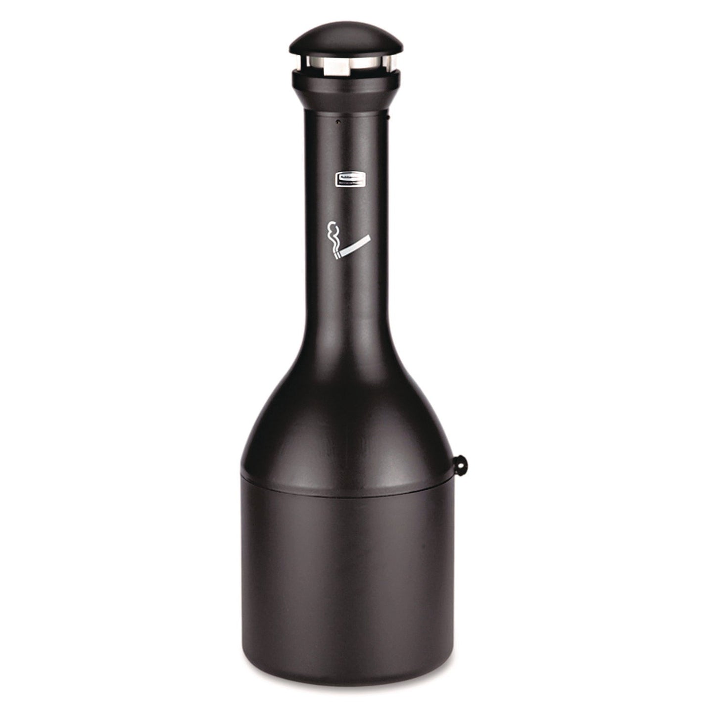 RCP9W33BLA Infinity Traditional Smoking Receptacle, 4.1 gal, 13 dia x 39h High, Black RUBBERMAID COMMERCIAL PROD.