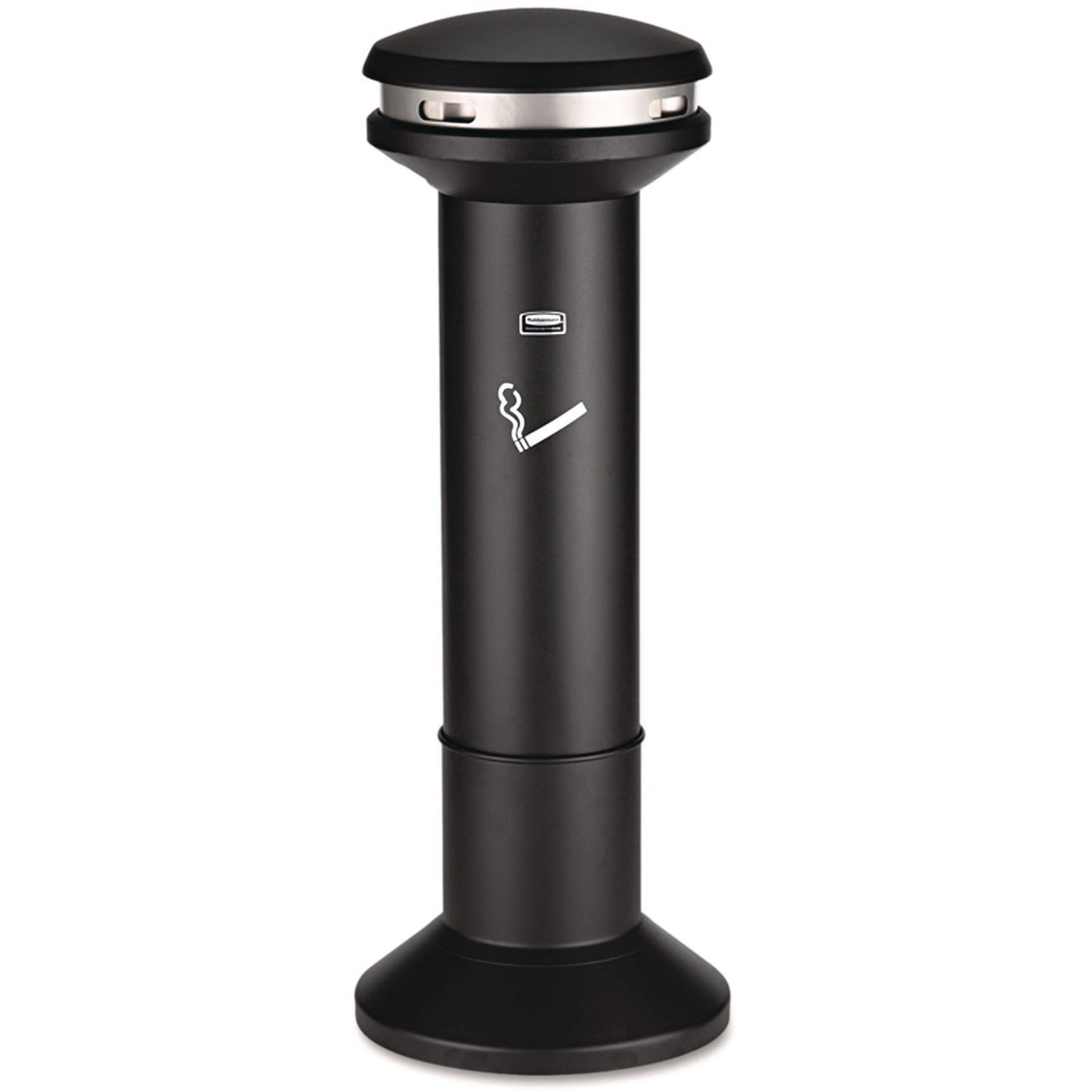 RCP9W34BLA Infinity Ultra-High Capacity Smoking Receptacle, 6.7 gal, 15.5 dia x 41.5h, Black RUBBERMAID COMMERCIAL PROD.