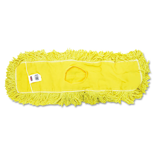 RCPJ15300YEL Trapper Commercial Dust Mop, Looped-End Launderable, 5" X 24", Yellow