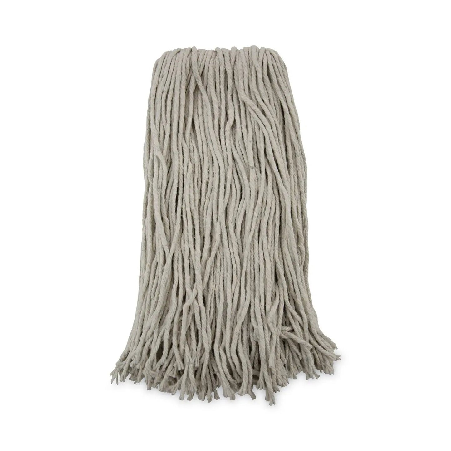 BWK220CCT Premium Cut-End Wet Mop Heads, Cotton, 20 oz, White, 12/Carton Boardwalk