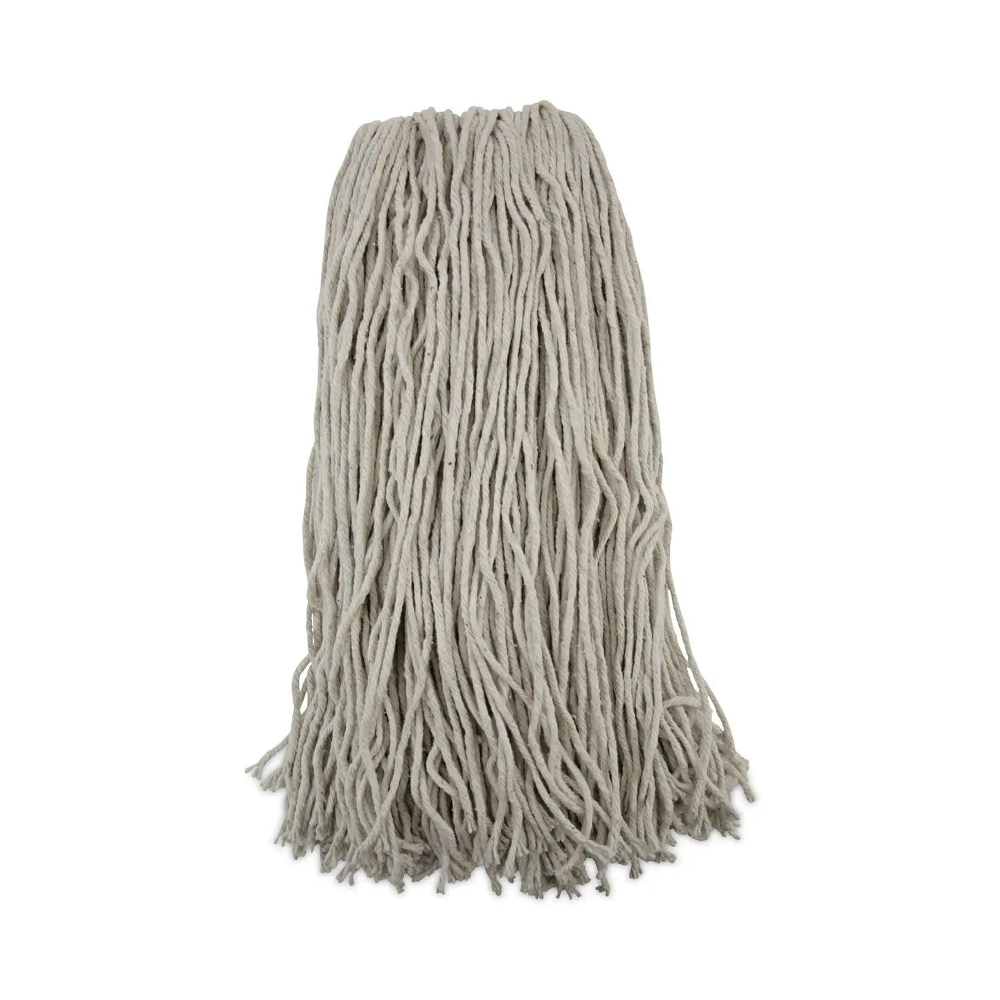 BWK232C Mop Head, Premium Standard Head, Cotton Fiber, 32 oz, White, 12/Carton Boardwalk