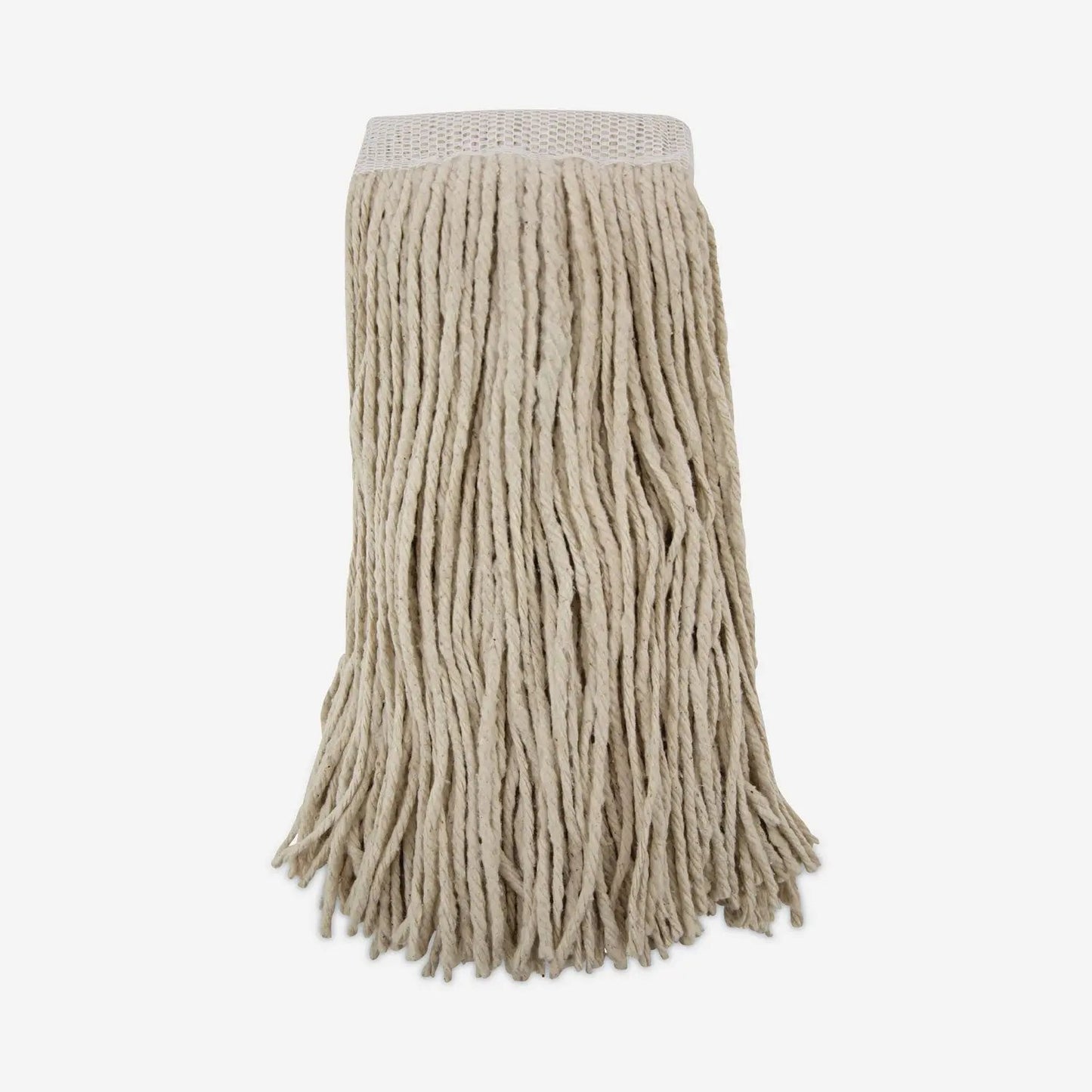 BWK324C Mop Head, Premium Saddleback Head, Cotton Fiber, 24 oz, White, 12/Carton Boardwalk