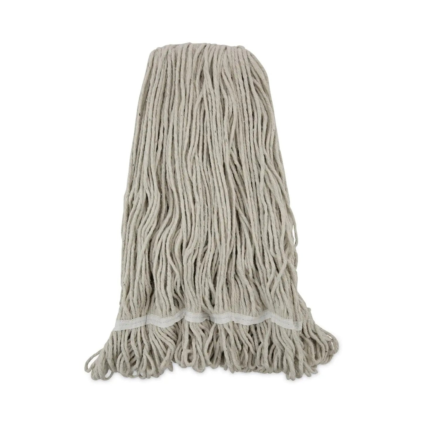 BWK424CCT Pro Loop Web/Tailband Wet Mop Head, Cotton, 24 oz, White, 12/Carton Boardwalk