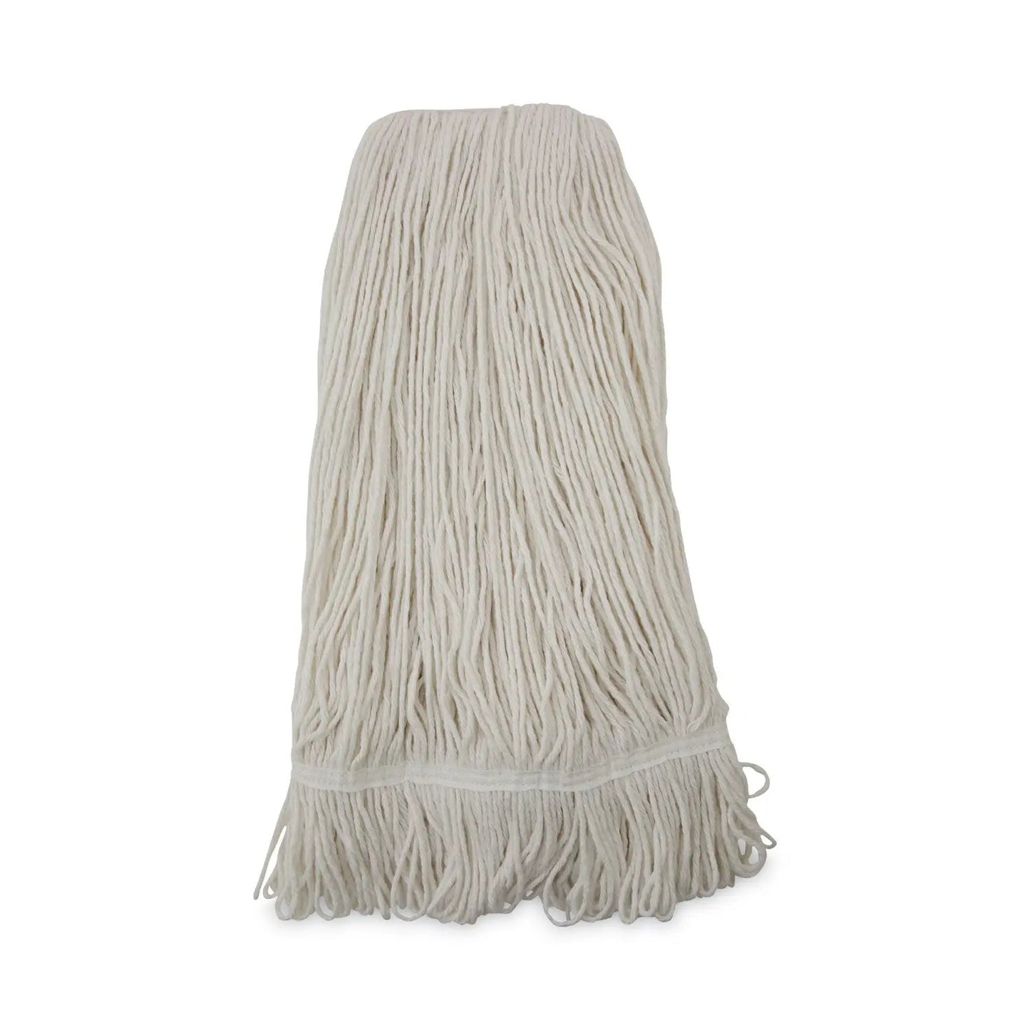 BWK424RCT Pro Loop Web/Tailband Wet Mop Head, Rayon, 24 oz, White, 12/Carton Boardwalk