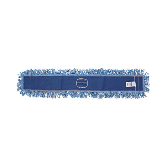 BWK1148 Dust Mop Head, Cotton/synthetic Blend, 48" X 5", Blue
