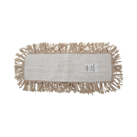 BWK1318 Industrial Dust Mop Head, Hygrade Cotton, 18 x 5, White