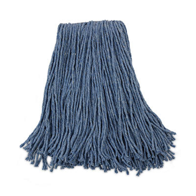 BWK2020B Mop Head, Standard Head, Cotton/synthetic Fiber, Cut-End, #20, Blue, 12/carton BOARDWALK