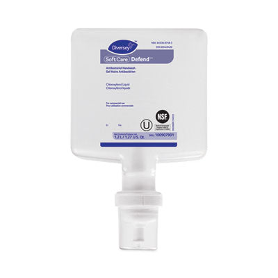 DVO100907901 Soft Care Defend Handwash Refill for IntelliCare Dispensers, Fragrance-Free, 1.2 L, 6/Carton DIVERSEY