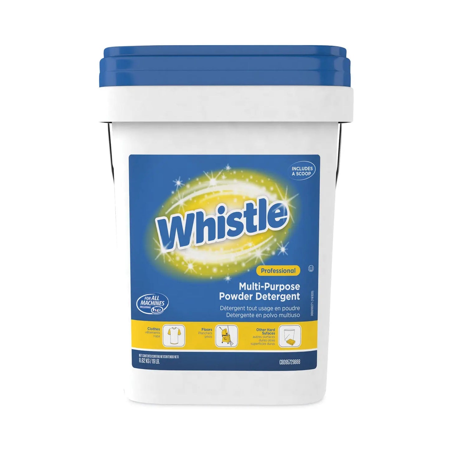 DVOCBD95729888 Whistle Multi-Purpose Powder Detergent, Citrus, 19 Lb Pail Diversey