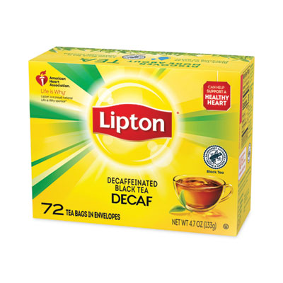LIP290 Tea Bags, Decaffeinated, 72/box