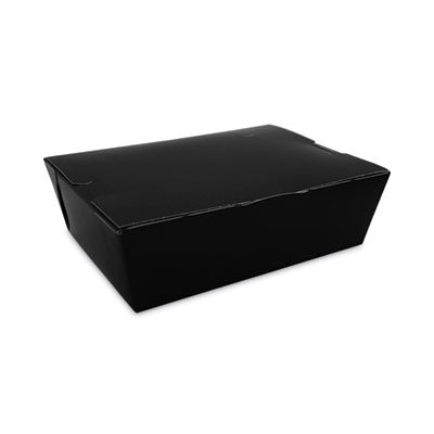 SCH0753 ChampPak Carryout Boxes, 7.75 x 5.5 x 2.5, Black, Paper, 200/Carton