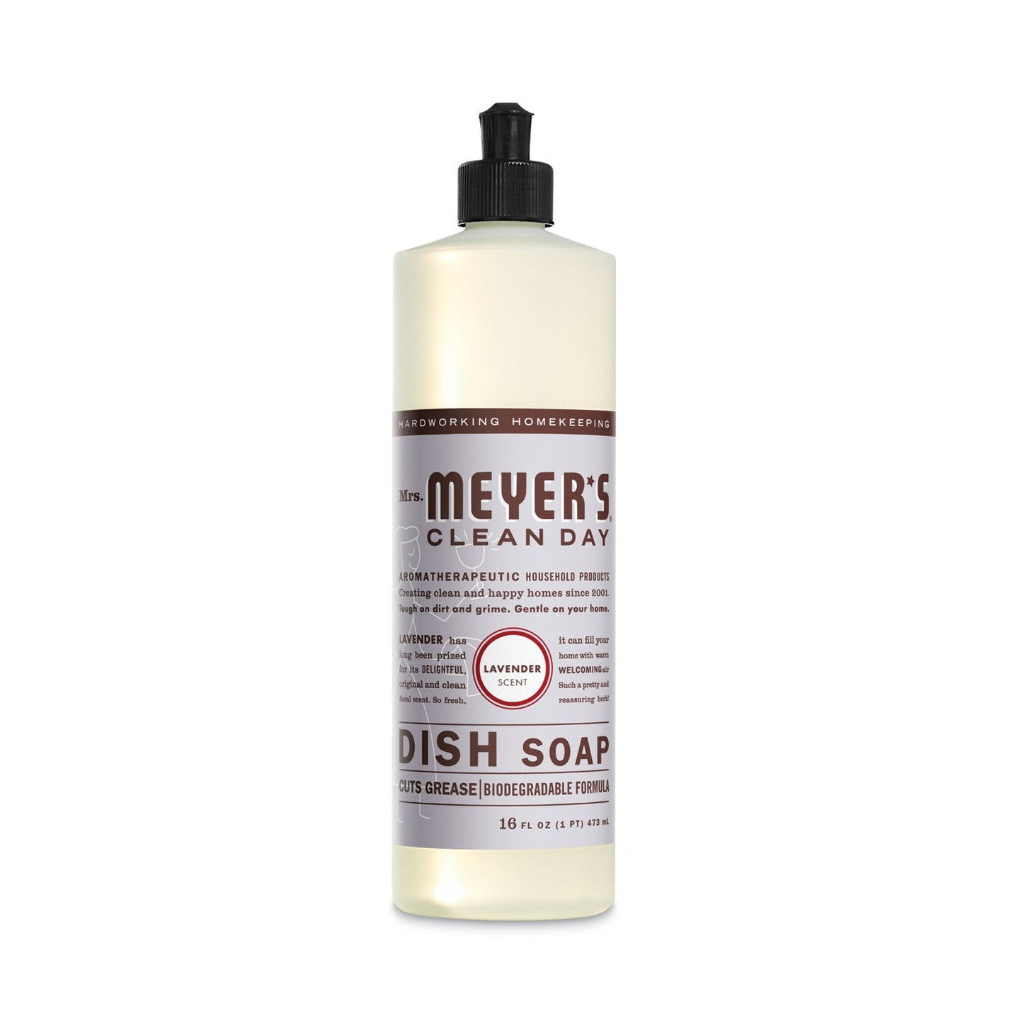 SJN370041 Dish Soap, Lavender Scent, 16 Oz Bottle, 6/carton Mrs. Meyer's