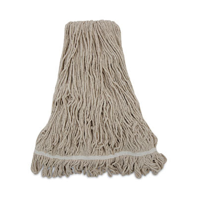 BWK432C Mop Head, Pro Loop Web/Tailband, Premium Standard Head, Cotton, 32 oz, White BOARDWALK