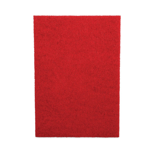BWK402814RED Buffing Floor Pads, 28 x 14, Red, 10/Carton