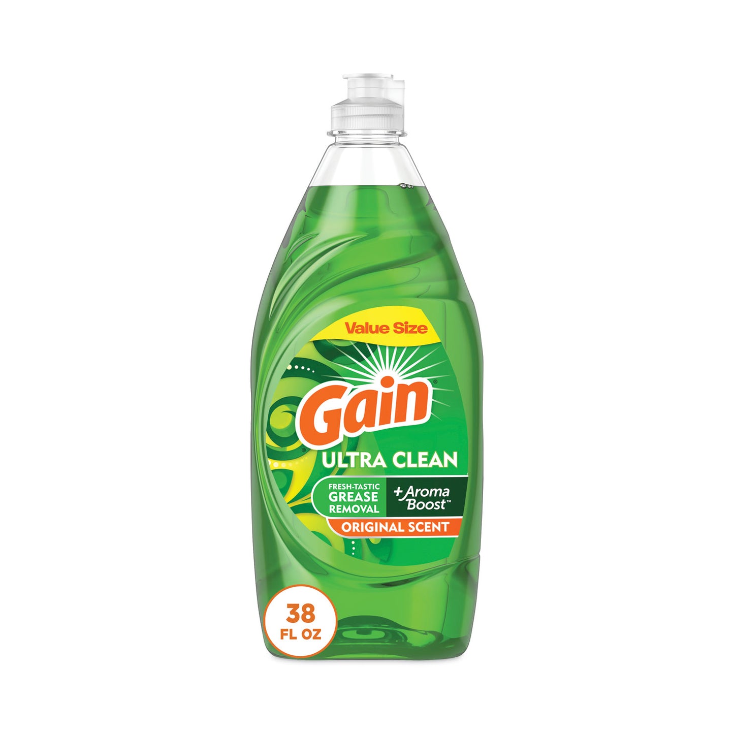 PGC74346 Dishwashing Liquid, Gain Original, 38 Oz Bottle, 8/carton