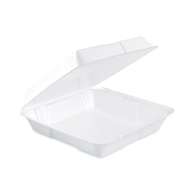 DCC95HT1 Insulated Foam Hinged Lid Containers, 9.3 x 9.5 x 3, White, 200/Pack, 2 Packs/Carton