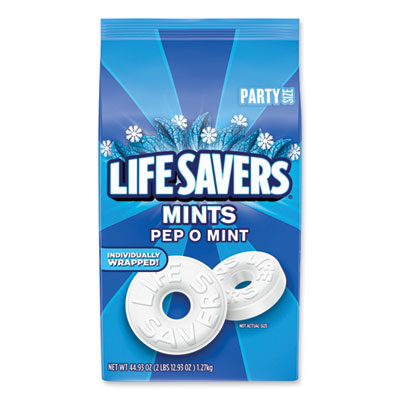 LFS27625 Hard Candy Mints, Pep-O-Mint, 44.93 oz Bag THE WRIGLEY COMPANY